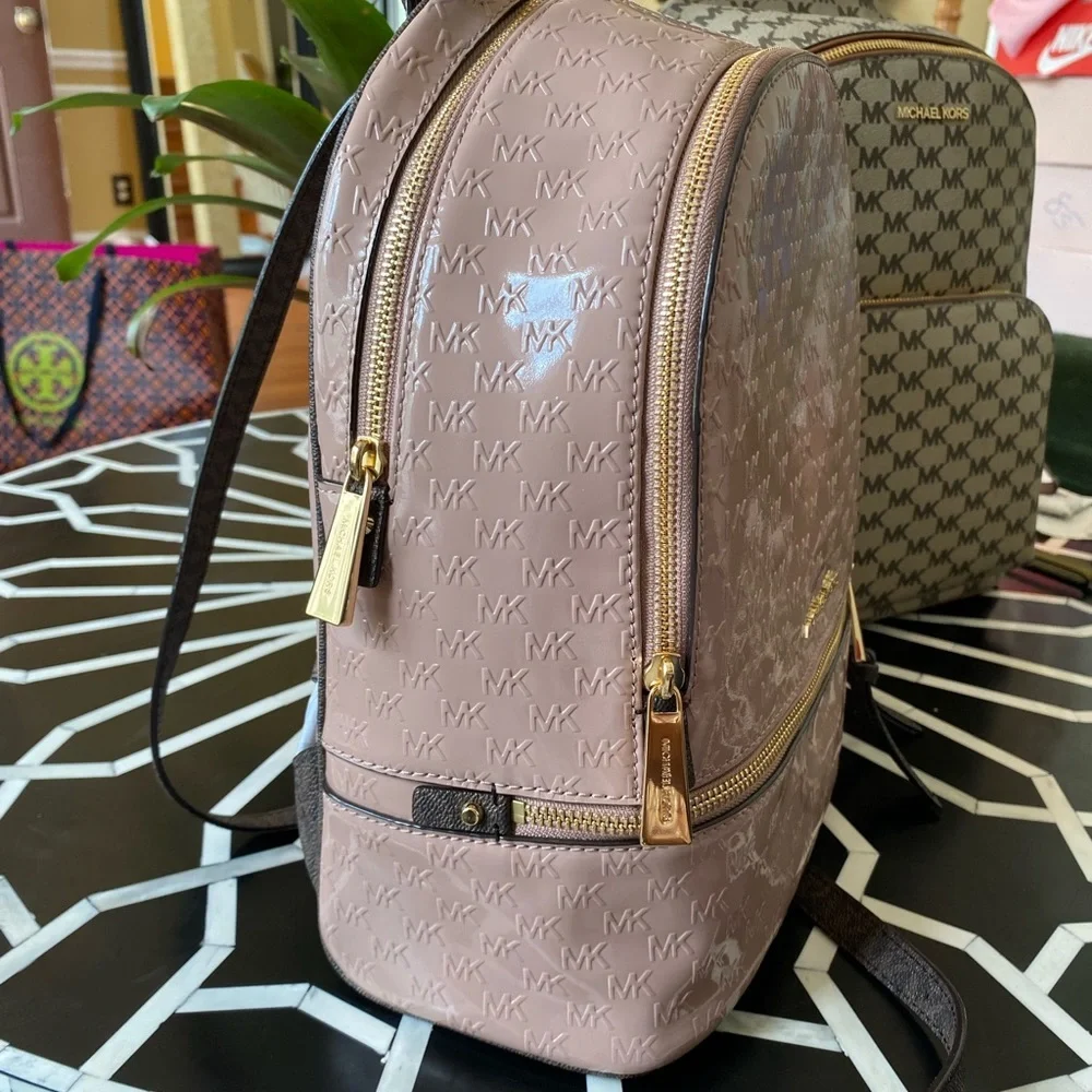 Micheal Kors Rhea Zip Logo Bookbag